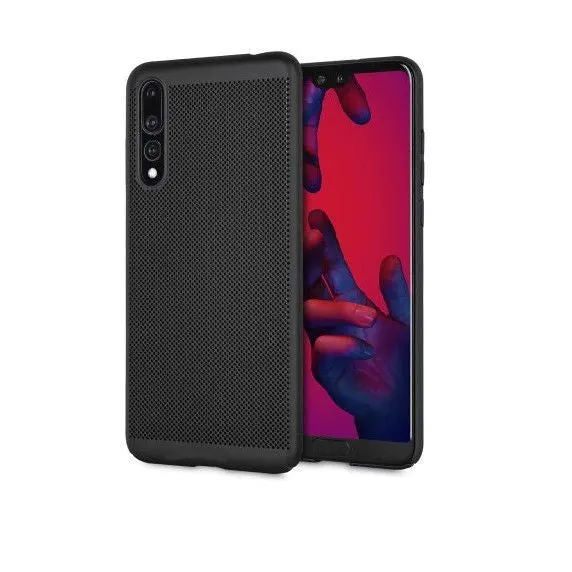 Huawei, Husa Huawei P20 Lite Ultra Slim cu aerisire Negru