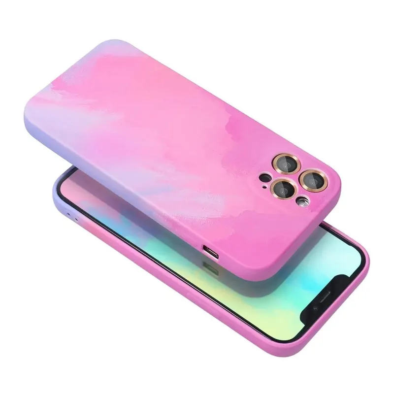 Flippy, Husa protectie Flippy compatibila cu Apple iPhone 12 Pro Max Tpu Ombre, Roz / Mov