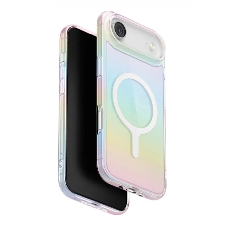 Husa Telefon, Flippy, Compatibila iPhone 17 Air, Model Cameleon, Magsafe, Schimbare Gradient de Culoare din Unghiuri