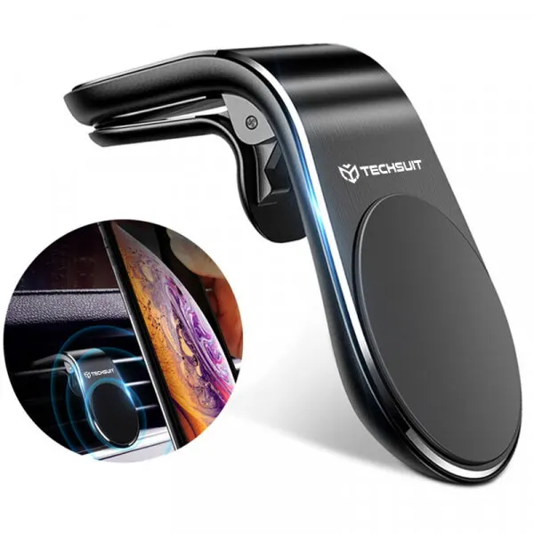 techsuit Suport Auto Magnetic Techsuit S7, Universal, Argintiu