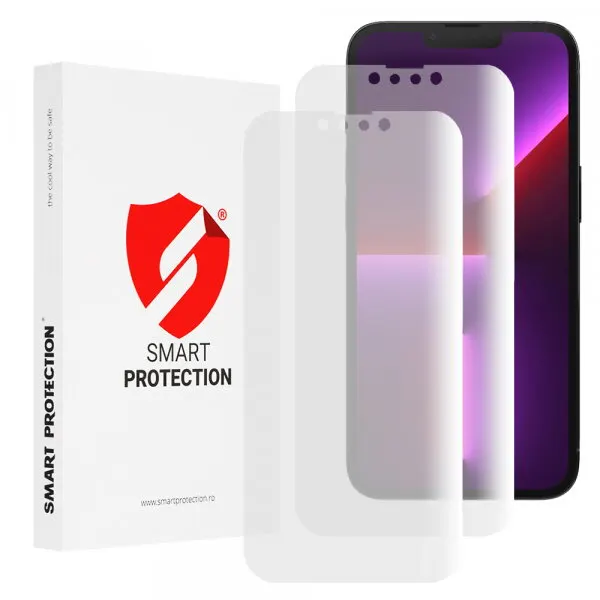 Smart Protection Folie de protectie Ecran Smart Protection Premium Classic pentru Apple iPhone 13 Pro, Plastic, Set 2 bucati