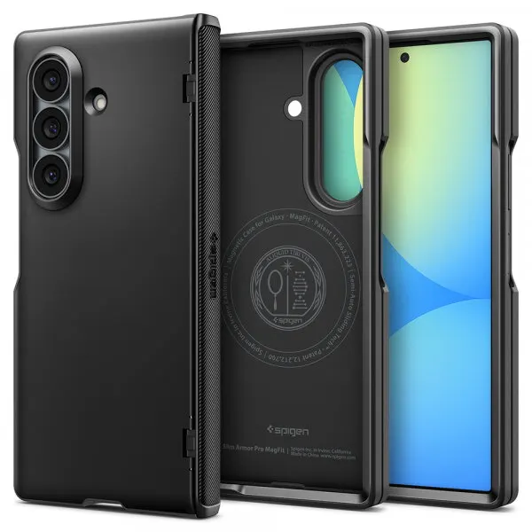 Spigen Husa MagSafe pentru Samsung Galaxy Z Fold8 Ultra F976, Spigen, Slim Armor Pro, Neagra ACS11508