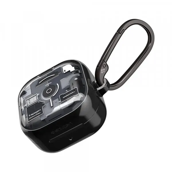 Spigen Husa pentru Samsung Galaxy Buds4 / Buds4 Pro, Spigen, Ultra Hybrid, Neagra ACS11201