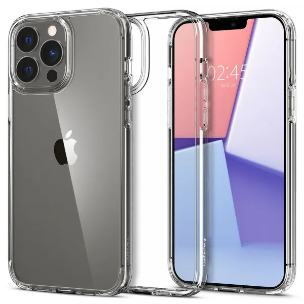 Spigen Husa pentru Apple iPhone 13 Pro Max, Spigen, Ultra Hybrid, Transparenta SPN1759CL