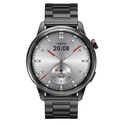 Smartwatch Realme Watch S2, Ecran AMOLED 1.43inch, Peste 150 fete de ceas, Apel Bluetooth, Monitorizare sanatate, IP68 (Gri)
