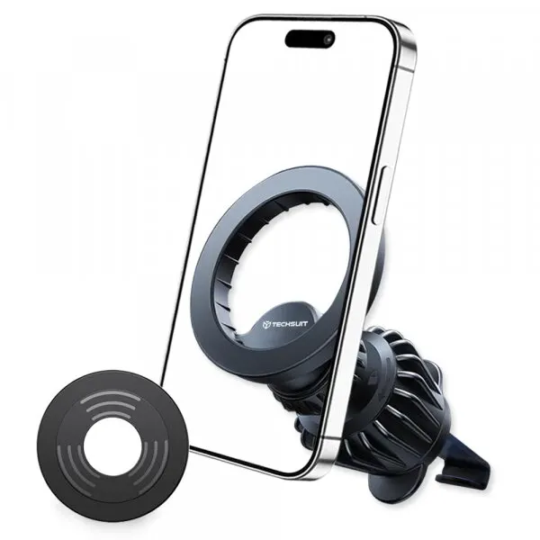 techsuit Suport Auto Magnetic Techsuit S1, Universal, Negru
