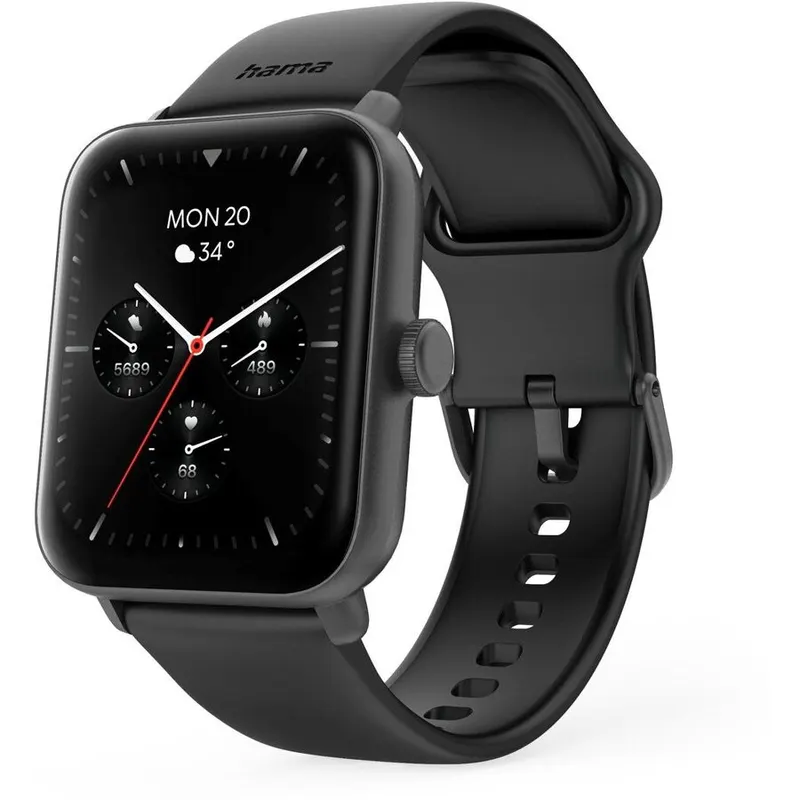 Hama Ceas inteligent Hama 6010 GPS, 1.6 inch, Bluetooth, Negru