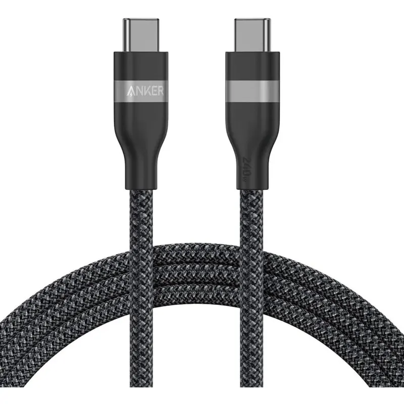 Anker Cablu Anker, USB-C la USB-C, 240W, 1.8m, Negru