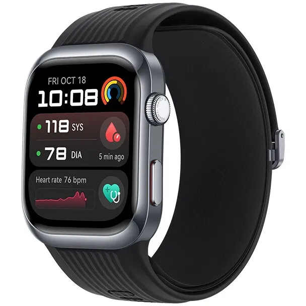 Huawei Smartwatch Huawei Watch D2, Black Aluminium, Fluoroelastomer Strap, Negru