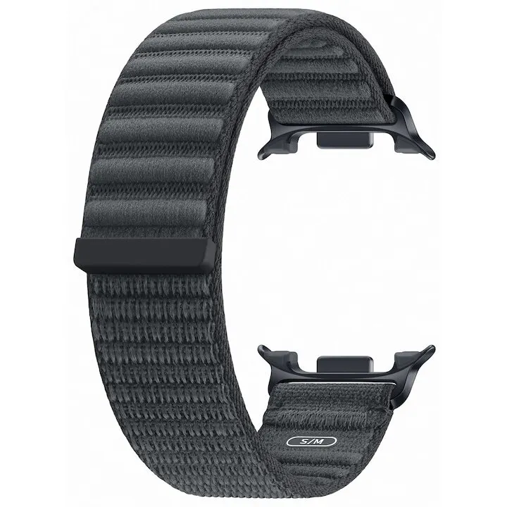 Samsung Curea Smartwatch Samsung Fabric Band ET-SVL32SKEGEU pentru Galaxy Watch9, S/M, Negru