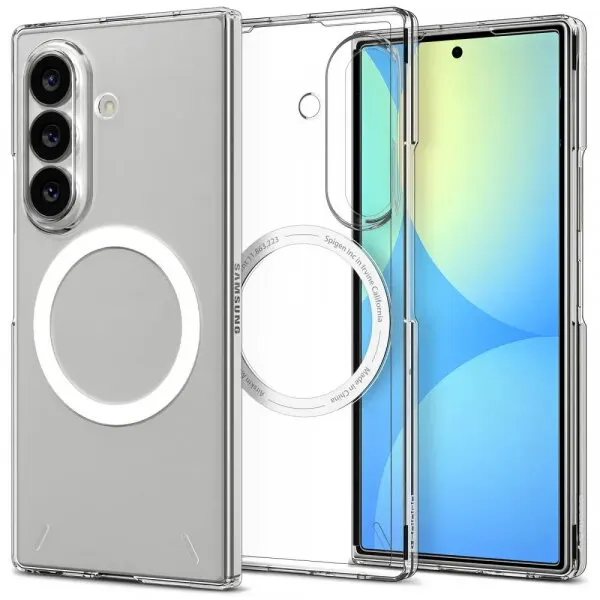 Spigen Husa MagSafe pentru Samsung Galaxy Z Fold8 Ultra F976, Spigen, Air Skin, Transparenta Alba ACS11505