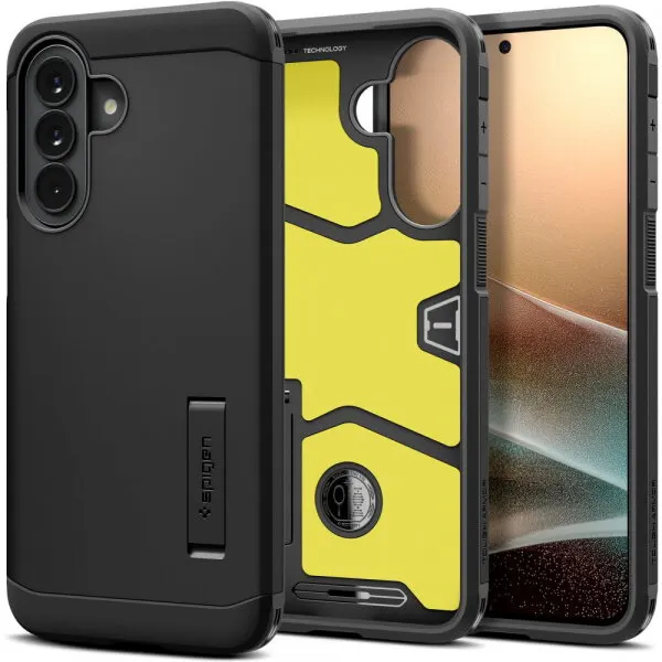 Spigen Husa pentru Samsung Galaxy A57 5G, Spigen, Tough Armor, Neagra ACS11125