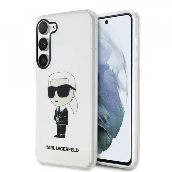 Karl Lagerfeld Husa pentru Samsung Galaxy S23 S911, Karl Lagerfeld, Ikonik Karl, Transparenta