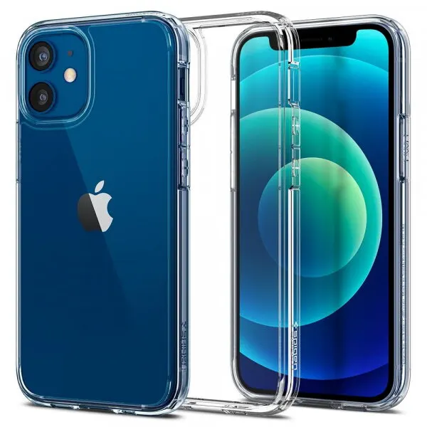 Spigen Husa pentru Apple iPhone 12 / 12 Pro, Spigen, Ultra Hybrid, Transparenta ACS01702