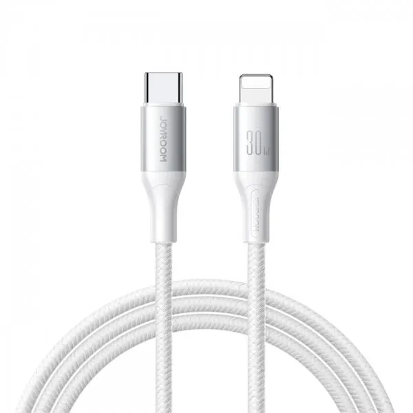 JOYROOM Cablu Date si Incarcare USB-C - Lightning Joyroom S-A28 Flash, 30W, 2m, Alb