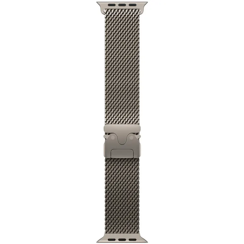 Apple Bratara Apple Watch Titanium Milanese Loop, 49 mm, titan, Natural, M