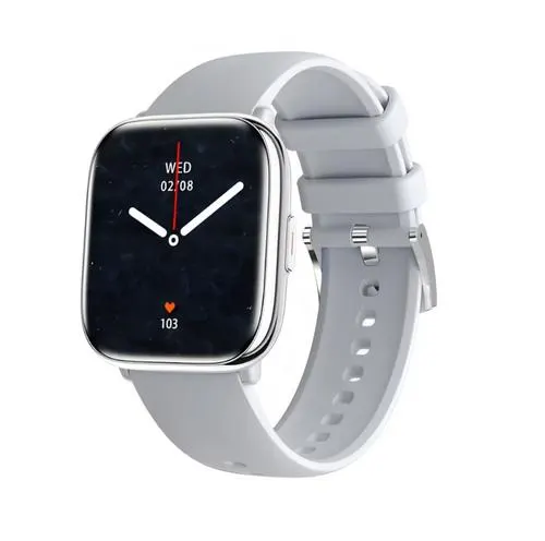 Smartwatch myWatch Pastel, Ecran AMOLED 1.75inch, Bluetooth, Analiza somn, Saturatie oxigen, Ritm cardiac, IP67 (Argintiu)