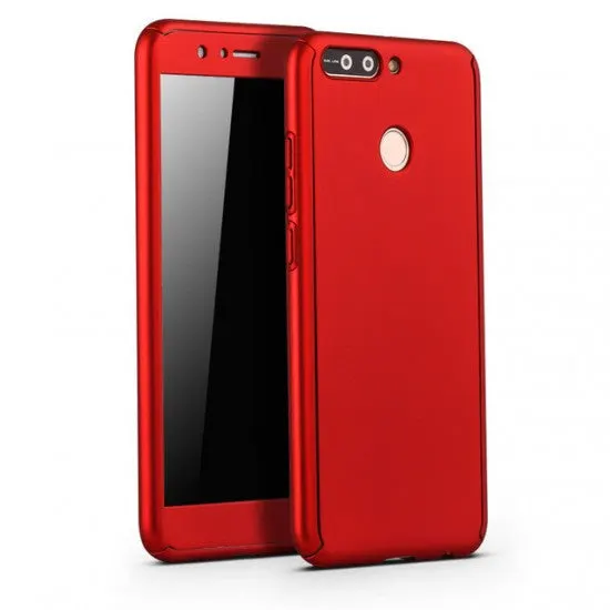 Apple, Husa Apple iPhone 7 Premium Full Cover 360 Rosu + Folie Cadou