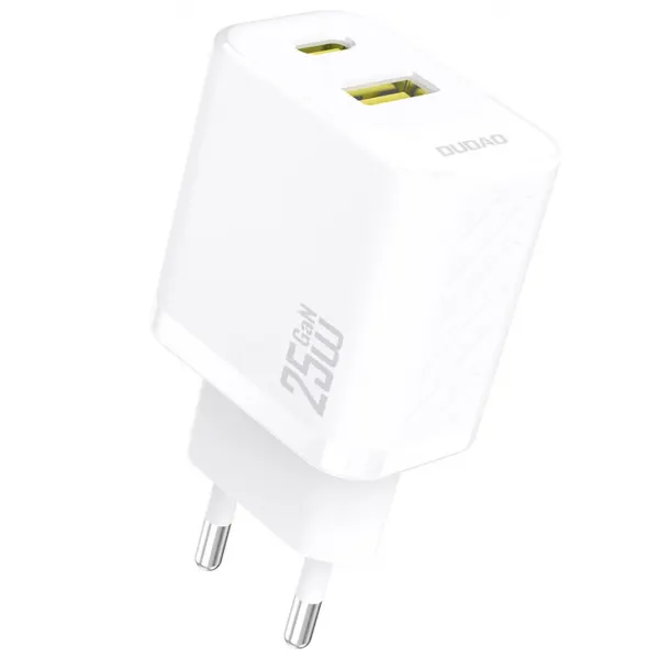 Dudao Incarcator Retea Dudao A26T, 25W, 3A, 1 x USB-A - 1 x USB-C, Alb