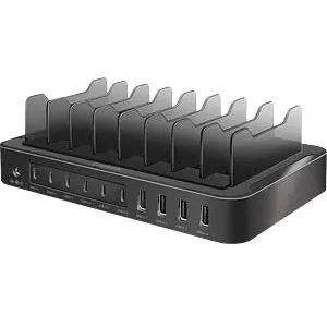 logilink Statie de incarcare Logilink PA0327, 4x USB-A, 6x USB-C, Black