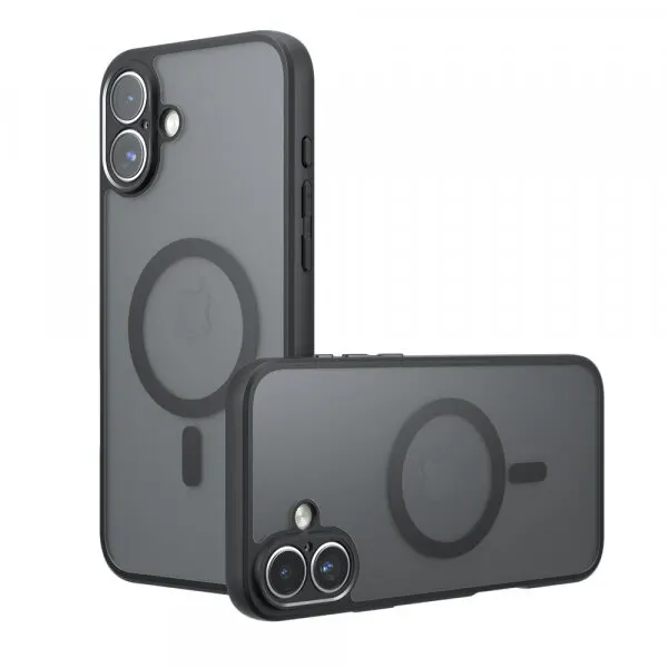 techsuit Husa MagSafe pentru Apple iPhone 17, Techsuit, PureFrost, Neagra Satinata