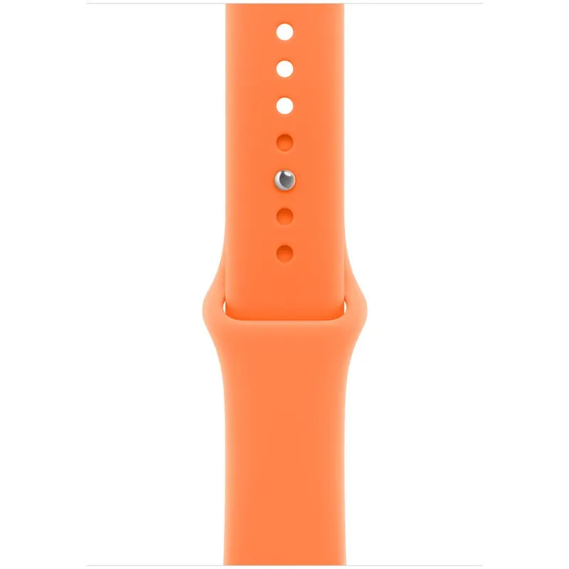 Apple Curea Smartwatch Apple MHYL4ZM/A, pentru Apple Watch 46 mm, Sport Band, Marime M/L, Clementine