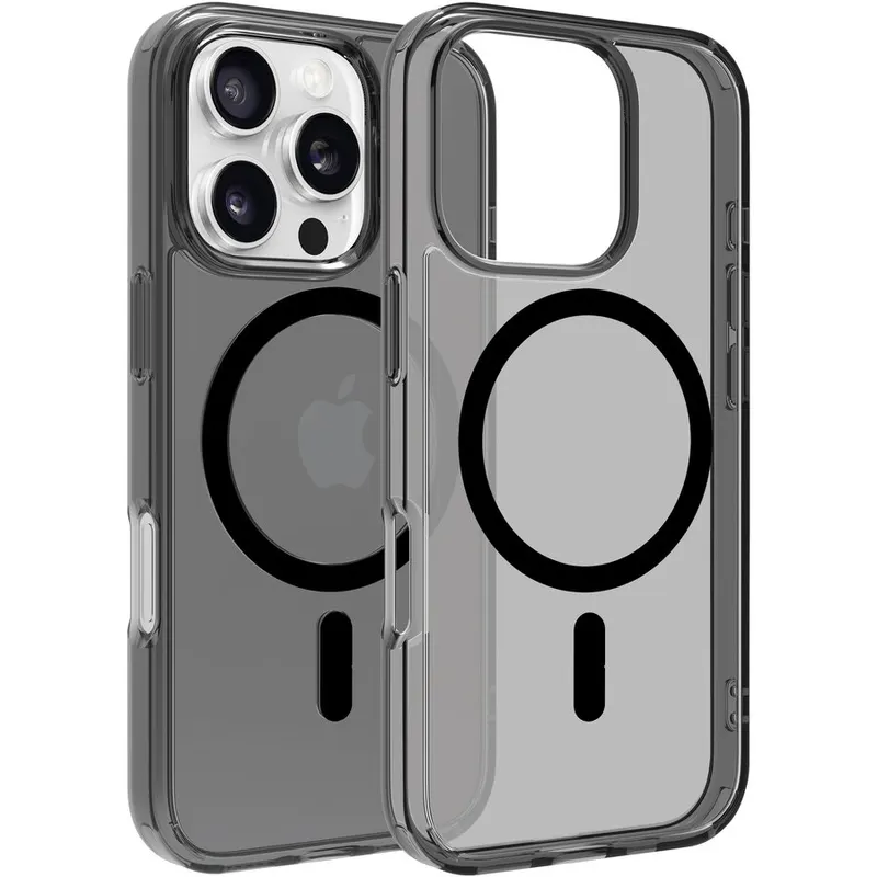 Dviced Dviced Magsafe iPhone 16 Pro smoke case - Black