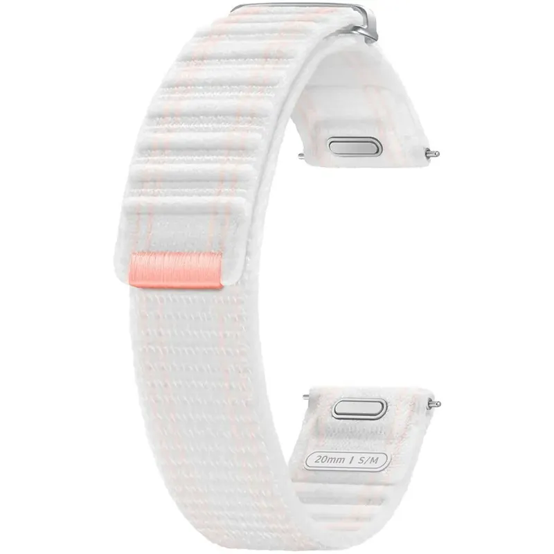 Samsung Curea Samsung Fabric Band One Click, 20MM S-M , Alb-Roz